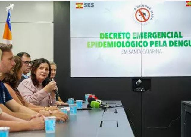 ​Dengue: SC decreta situação de emergência após aumento de 650% dos casos em 2024